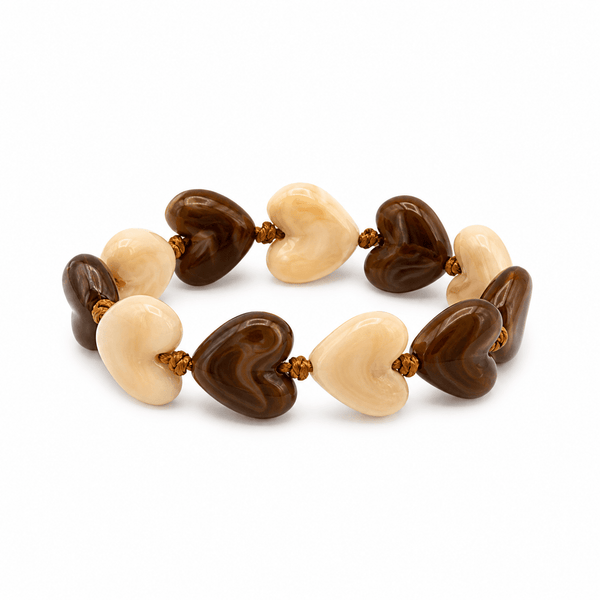 Two Toned Heart Bracelet - Lady of the Lake