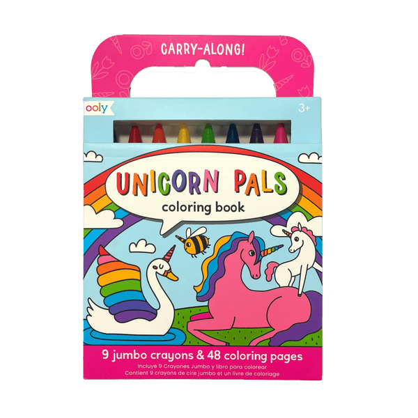 Unicorn Carry Along! Colouring Book & Crayon Set - Lady of the Lake