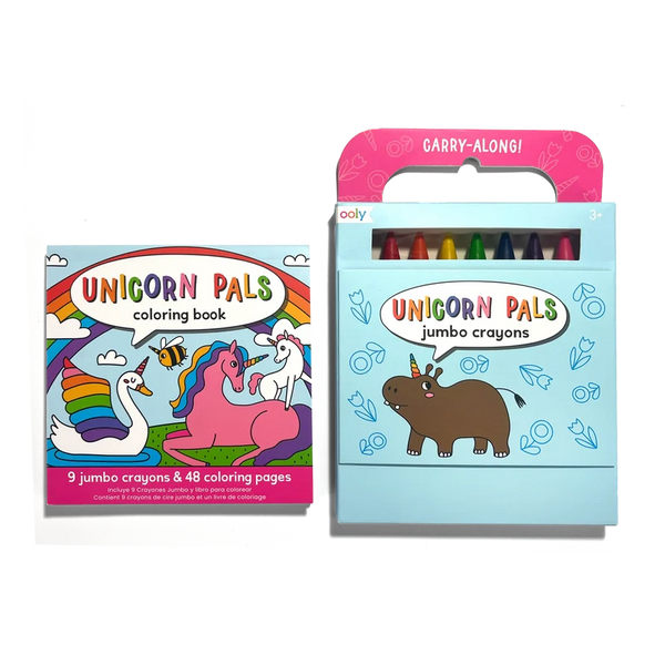 Unicorn Carry Along! Colouring Book & Crayon Set - Lady of the Lake