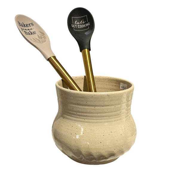 Utensil Holder - The Blue Garden Pottery - Lady of the Lake