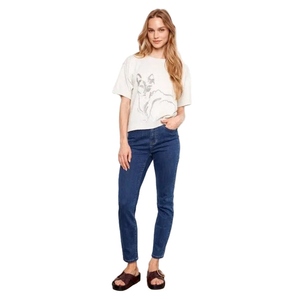 Vera Short Sleeve Animal Print Sweater - Lady of the Lake