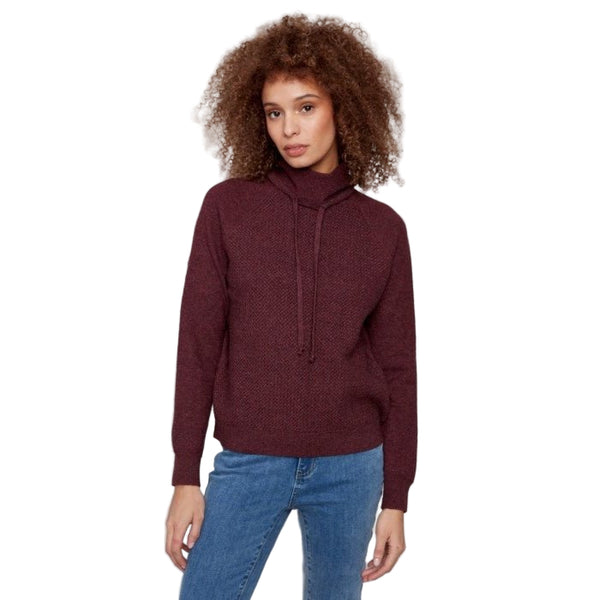 Vera Textured Cowl Neck Knit Sweater - Lady of the Lake