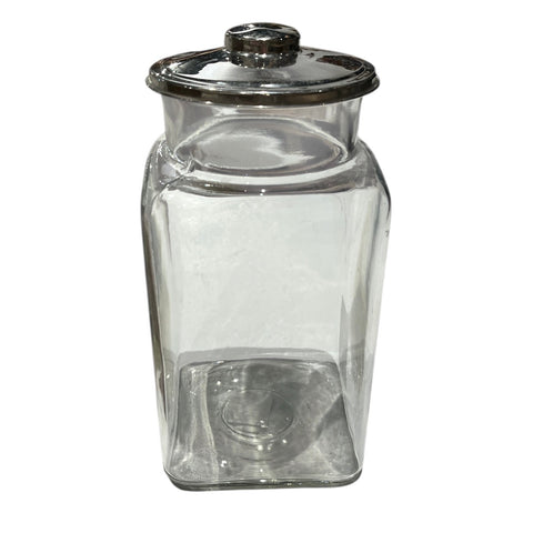 Vintage Glass Canister - Lady of the Lake