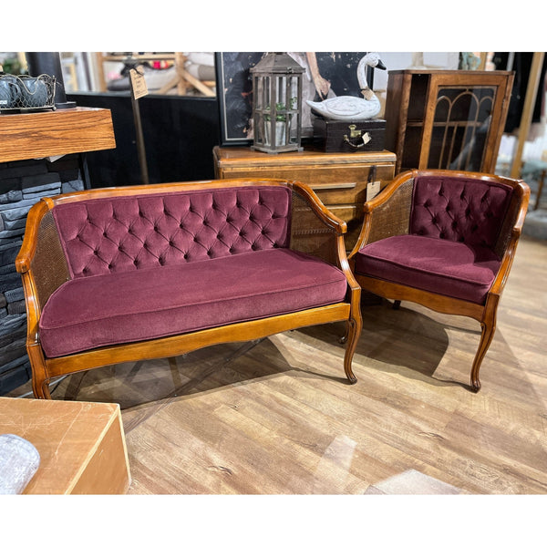 Vintage Settee & Chair