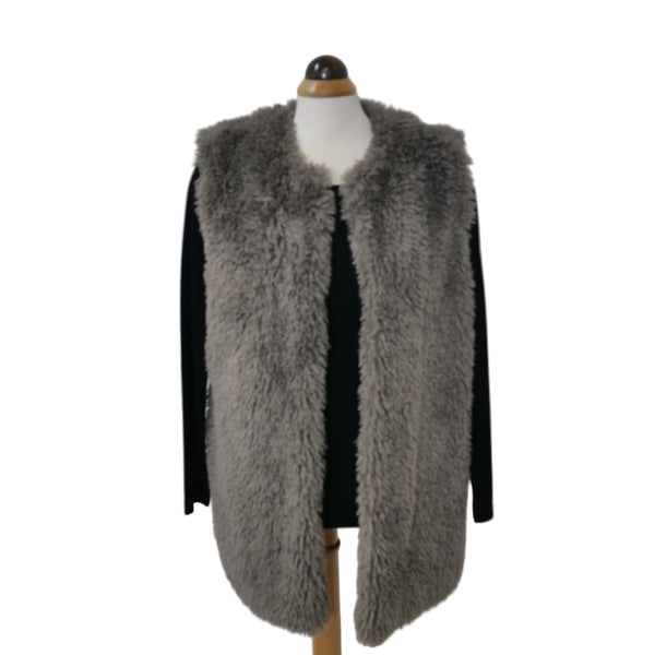 Vivian Long Faux Fur Vest - Lady of the Lake