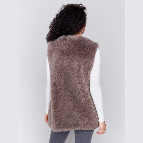 Vivian Long Faux Fur Vest