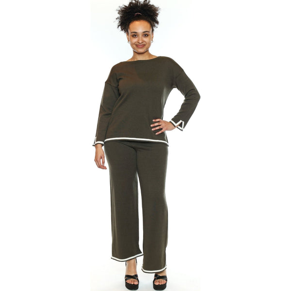 Vivian Sweater With Accent Stripe - Lady of the Lake