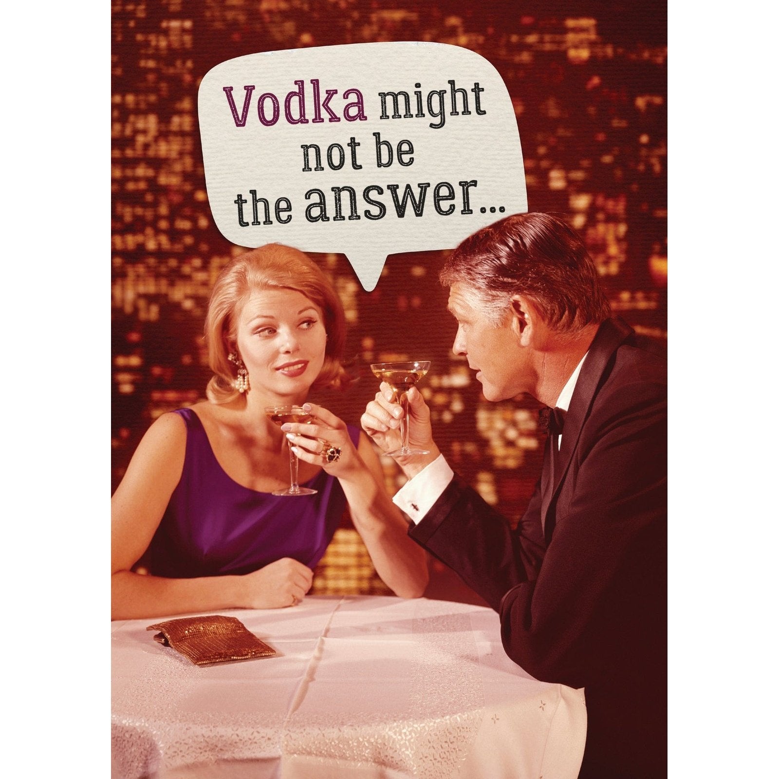 Vodka The Answer - Greeting Card -Birthday