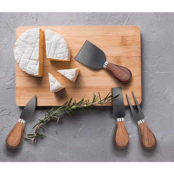 Walnut Handled Cheese Knives - Set of 4