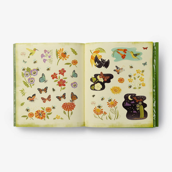 What's Inside A Garden? Stickerology - Paperback Book - Lady of the Lake