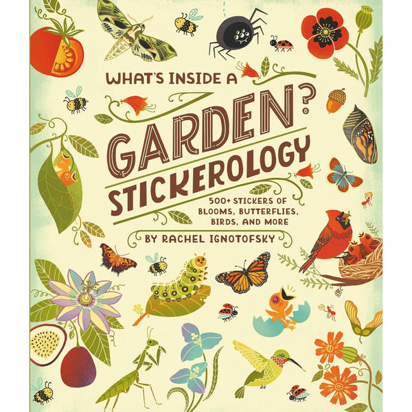 What's Inside A Garden? Stickerology - Paperback Book - Lady of the Lake