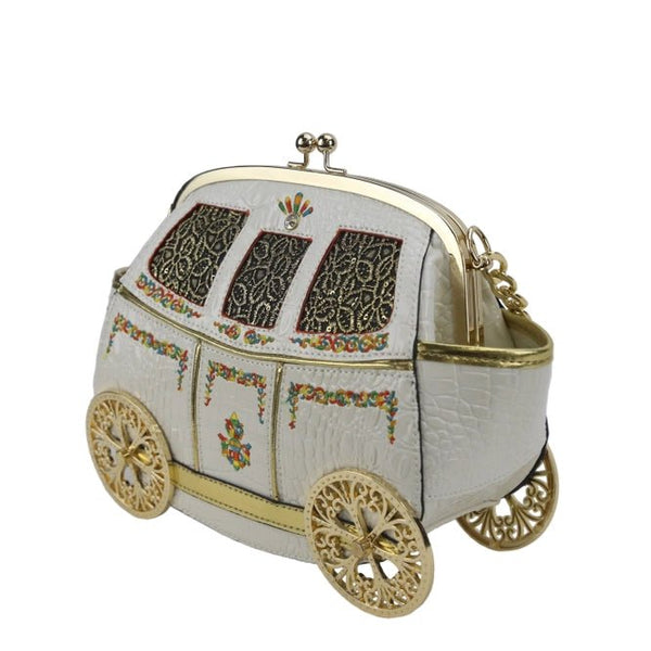 White Carriage Crossbody Bag - Lady of the Lake