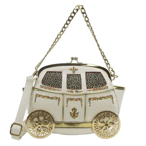 White Carriage Crossbody Bag - Lady of the Lake