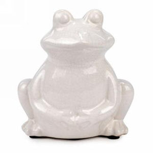 White Ceramic Frog