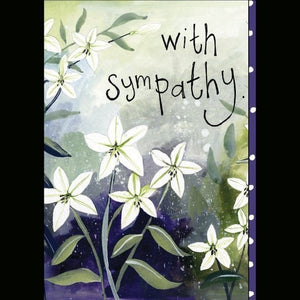 White Lilies - Greeting Card - Sympathy