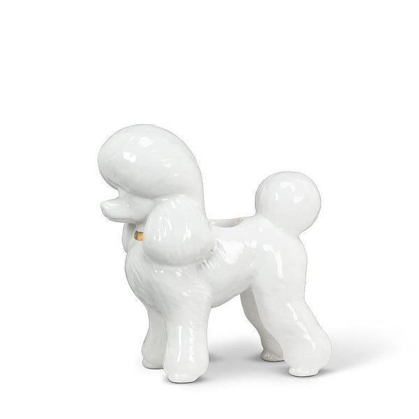 White Poodle Taper Holder - Lady of the Lake