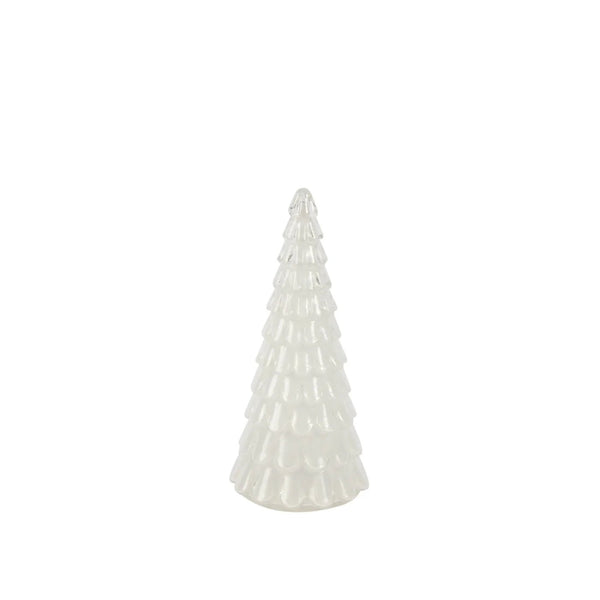 White Sugar Glass Led Tree