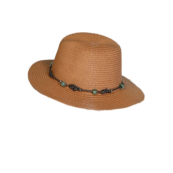 Wide Brim Hat With Beds & Bow - Lady of the Lake