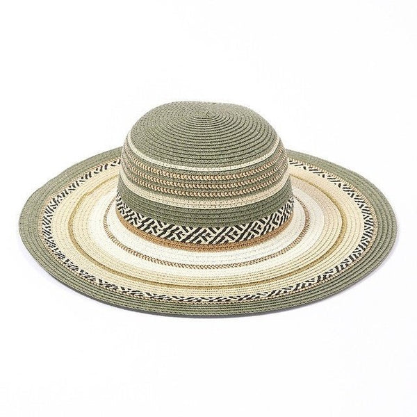 Wide Brim Safari Straw Summer Hat