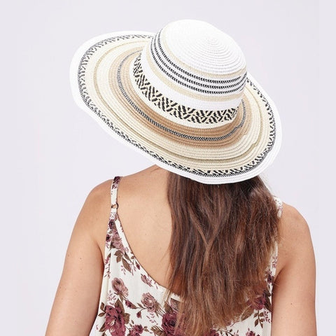 Wide Brim Safari Straw Summer Hat