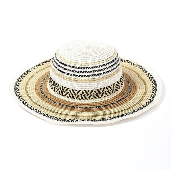 Wide Brim Safari Straw Summer Hat