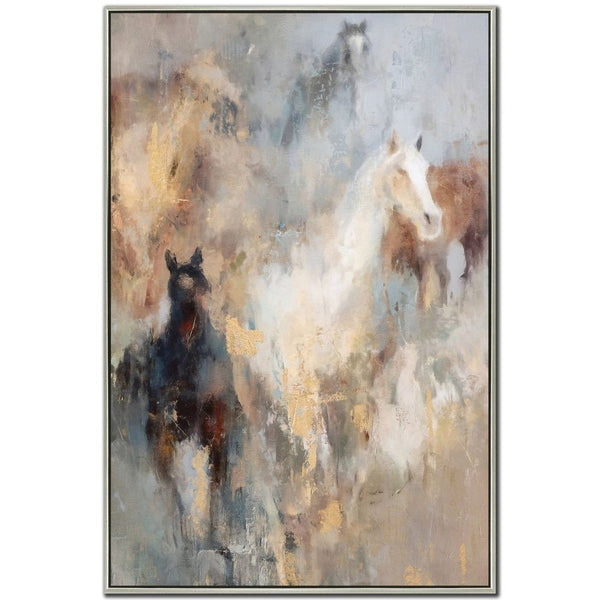 Wild Harmony - Hand Embellished Canvas In Floating Frame - Lady of the Lake
