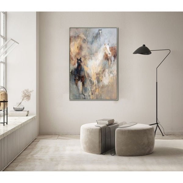 Wild Harmony - Hand Embellished Canvas In Floating Frame - Lady of the Lake