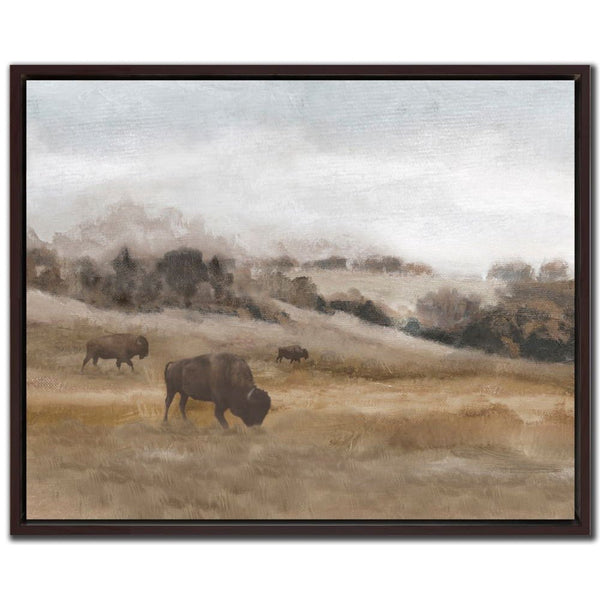 Wild Roaming I - Hand Embellished Canvas In Floating Frame - Lady of the Lake