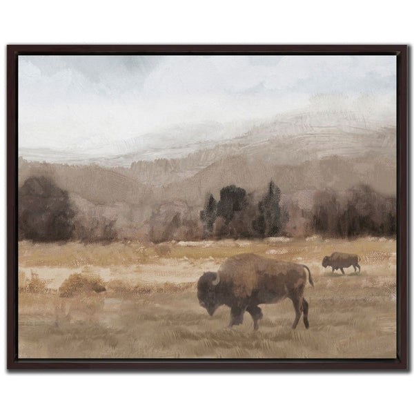 Wild Roaming II - Hand Embellished Canvas In Floating Frame - Lady of the Lake