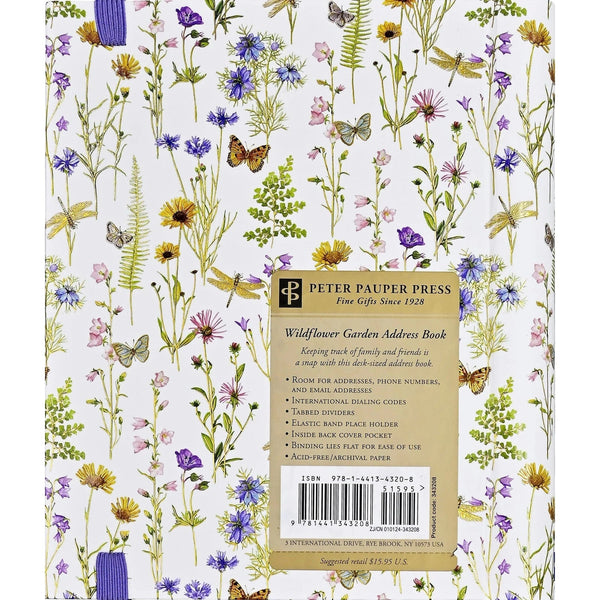 Wildflower Garden Address Book - Large