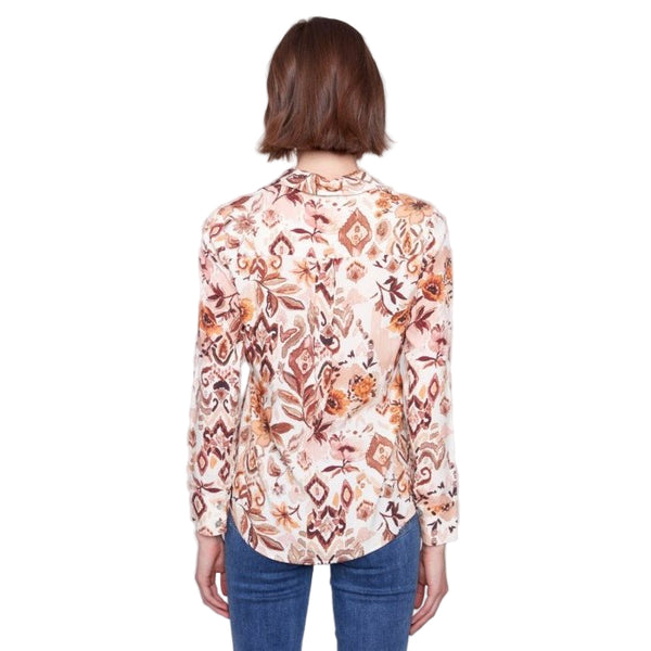 Willow Printed Button - Up Shirt - Lady of the Lake