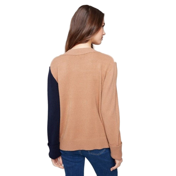 Winona Colorblock V - Neck Sweater - Lady of the Lake