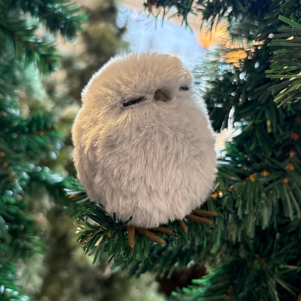 Winter Owl Ornament With Clip