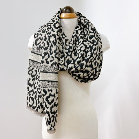 Winter Scarf - Bold Leopard Print