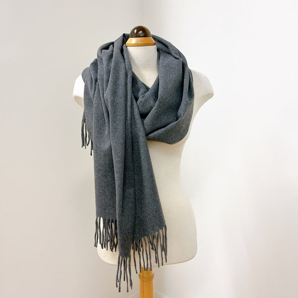 Winter Scarf - Cashmere Feeling With Tassels