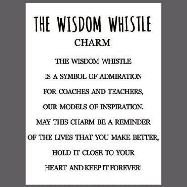 Wisdom Whistle - Whistle Charm - Lady of the Lake