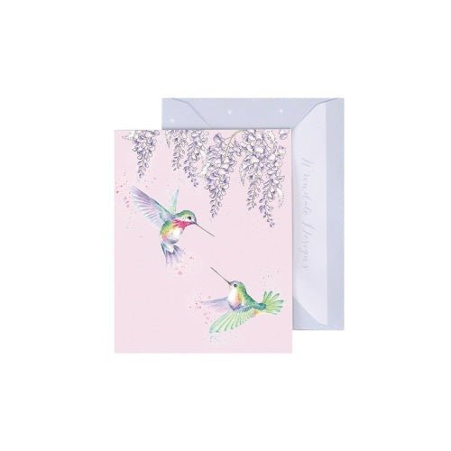 Wisteria Wishes - Enclosure Greeting Card - Blank