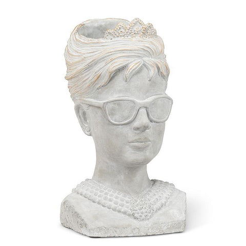 Woman In Sunglasses Planter - Lady of the Lake