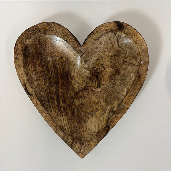 Wood Heart Dish