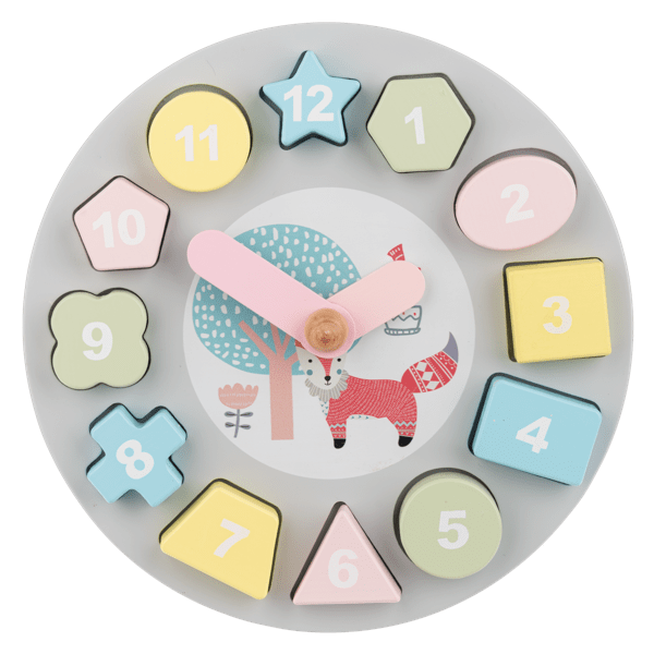 Wooden Block Clock - Lady of the Lake