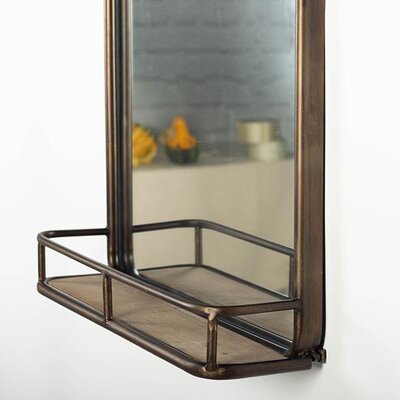 Wooden Mirror With Shelf - Lady of the Lake