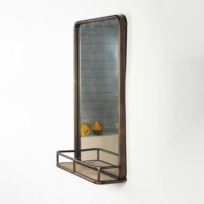 Wooden Mirror With Shelf - Lady of the Lake