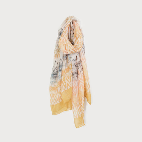 Yellow - Abstract Lightweight Scarf