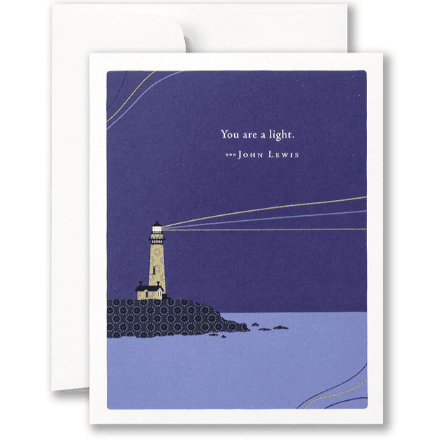 You Are A Light - Greeting Card - Thank You - Lady of the Lake