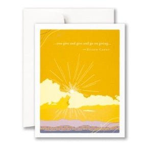 You Give And Give - Greeting Card - Thank You - Lady of the Lake