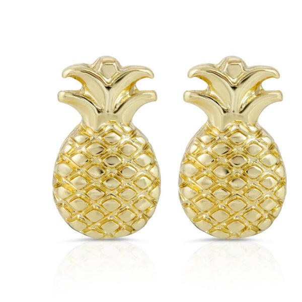 You're So Sweet - Gold Pineapple Stud Earrings - Lady of the Lake