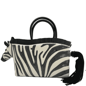 Zoe Zebra Handbag