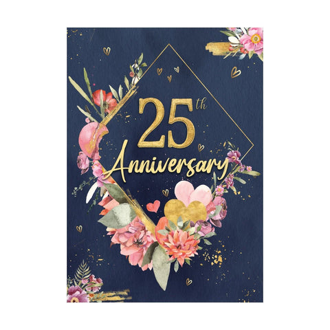 25th Anniversary Frame - Greeting Card - Anniversary