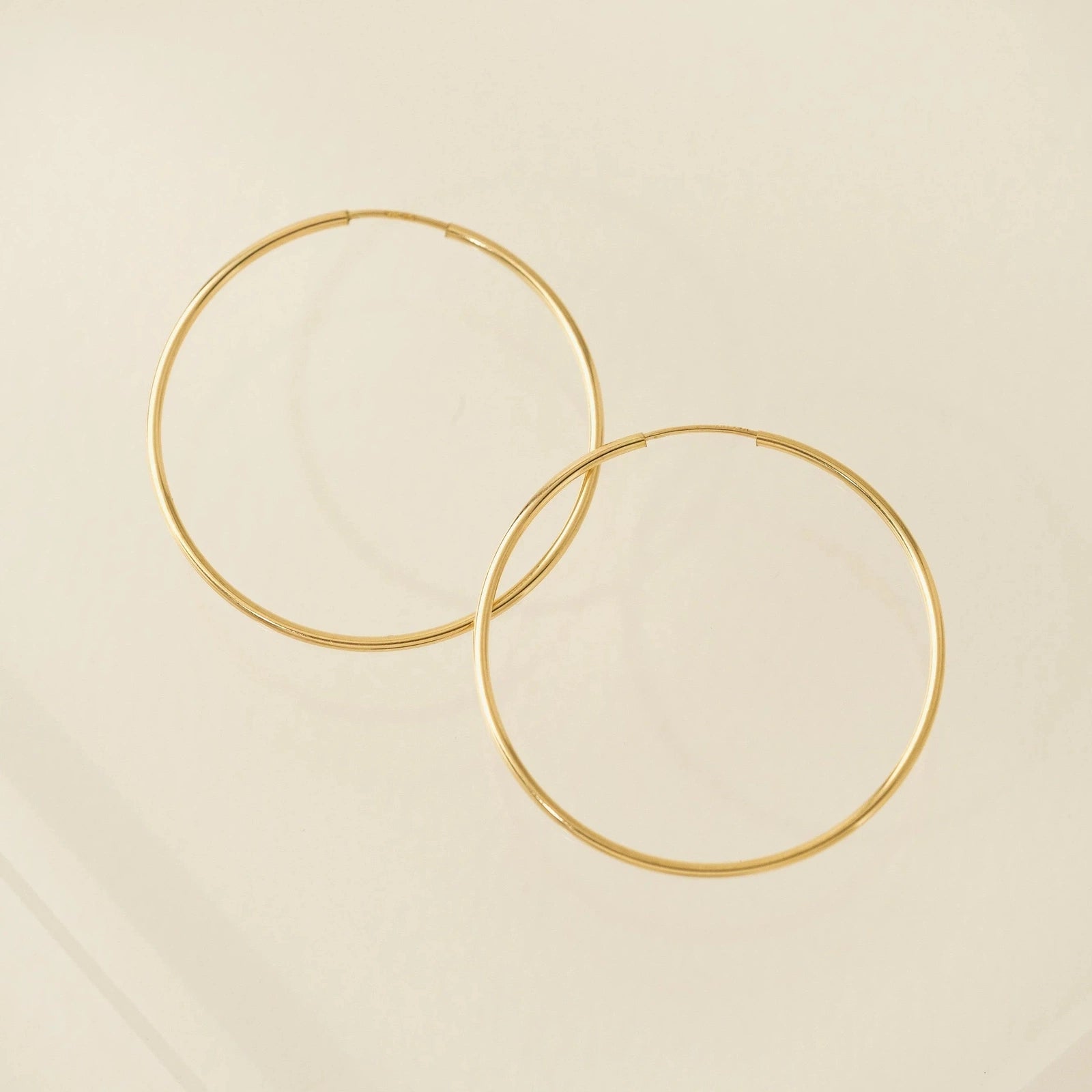 38mm Gold-Filled Infinity Hoop Earrings
