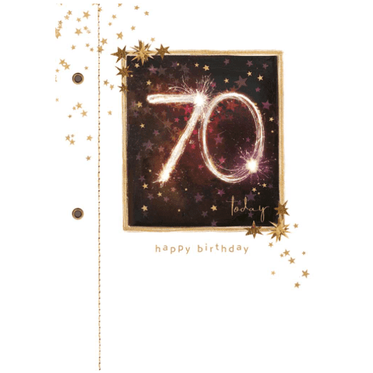 70 Today Happy Birthday - Greeting Card - Birthday